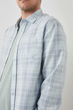 Heren Rails Wyatt Shirt - Bitter Meloen Cloud Melange