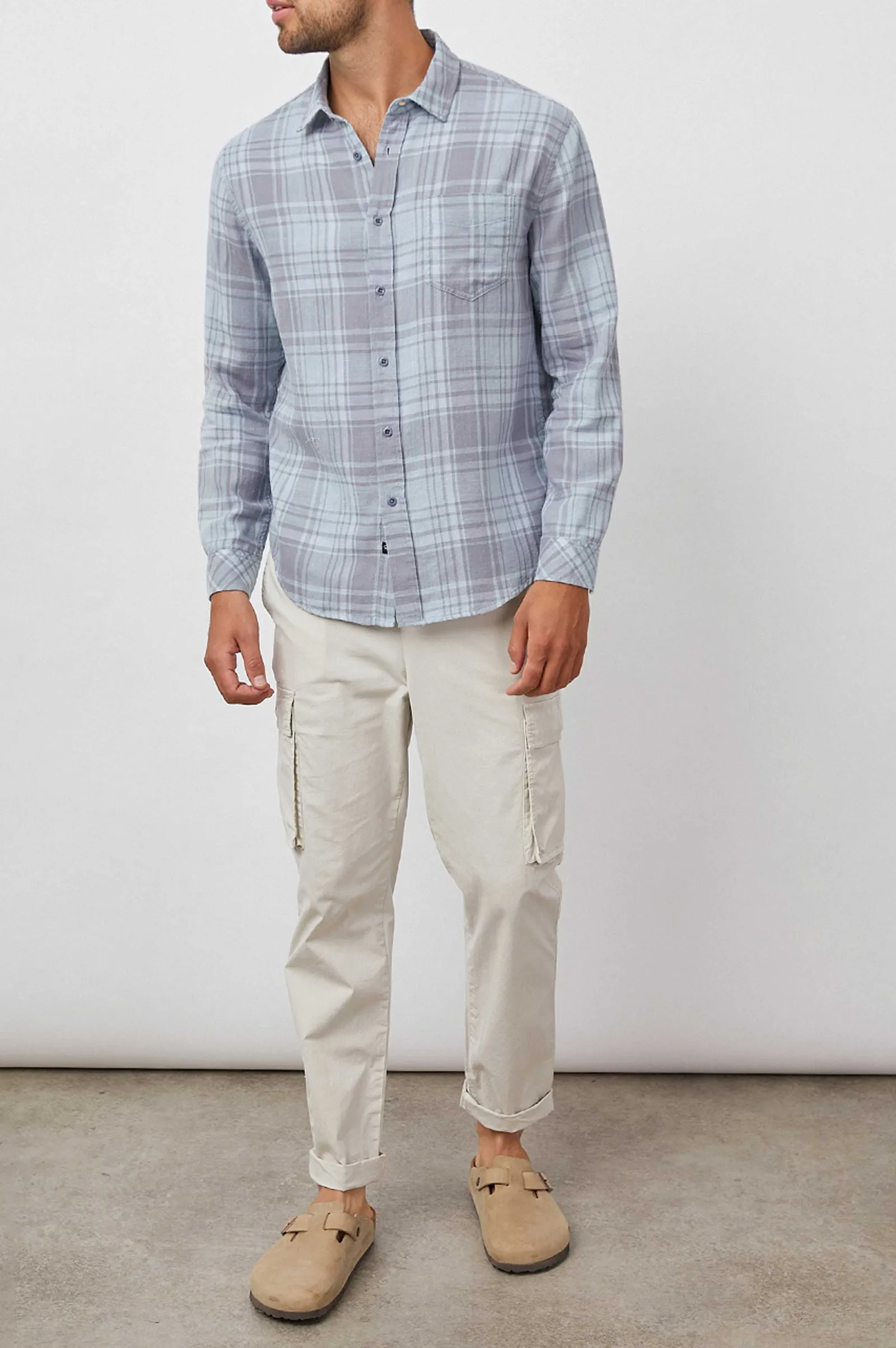 Heren Rails Wyatt Shirt - Blauwgroene Algen