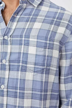 Heren Rails Wyatt Shirt - Koninklijk Paars Staal