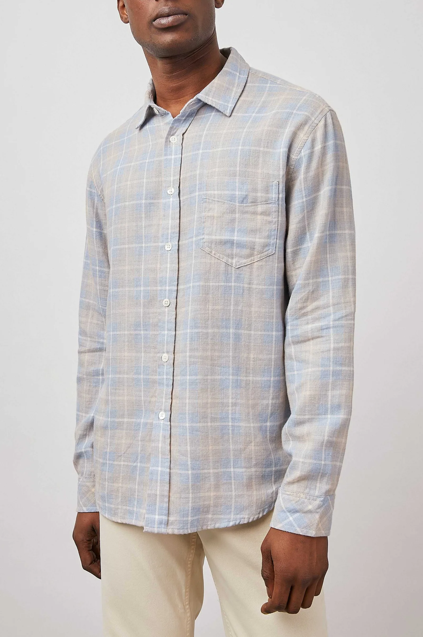 Heren Rails Wyatt Shirt - Kust Perzik Tide