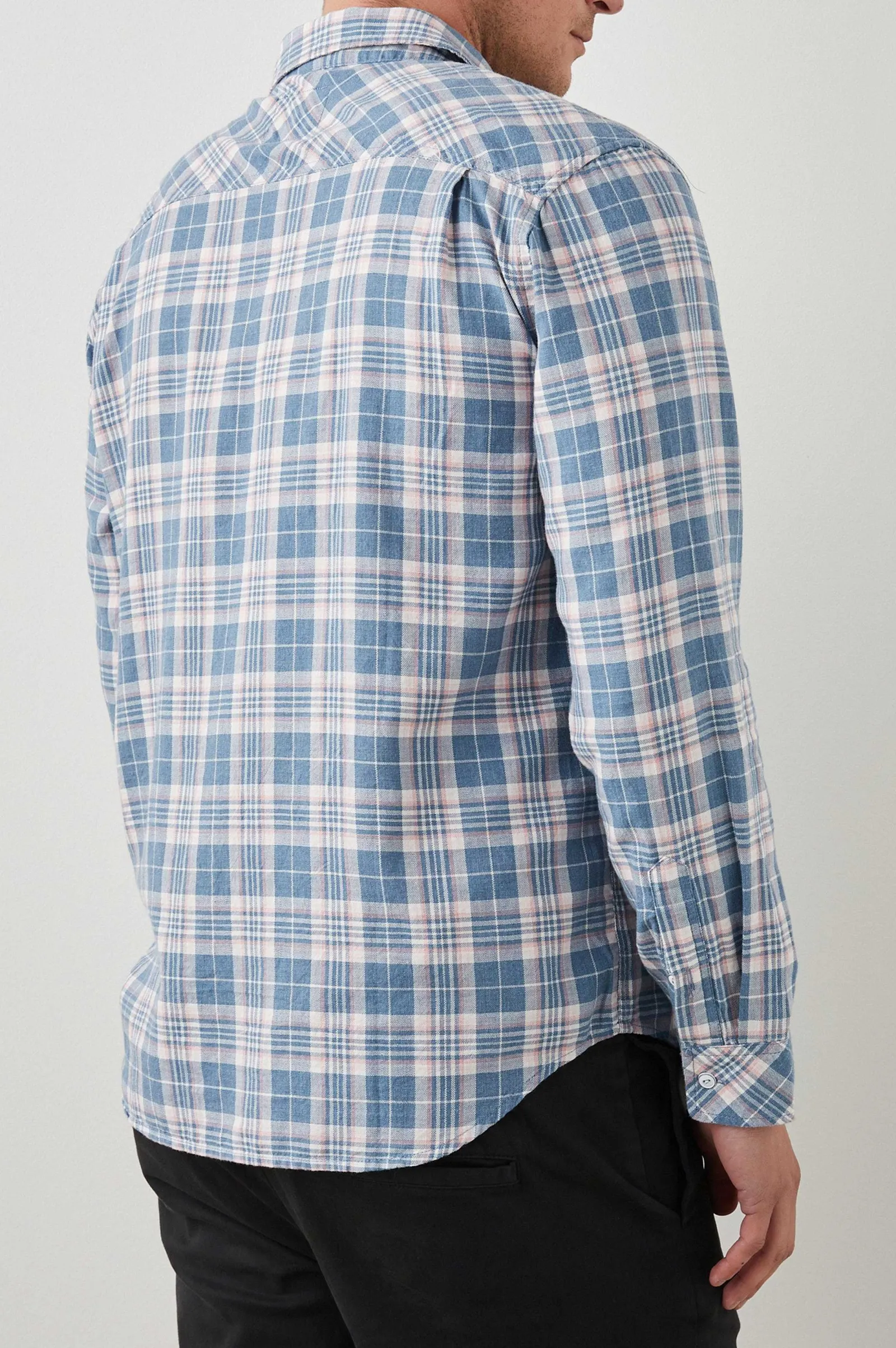 Heren Rails Wyatt Shirt - Mediterrane Meloen Melange