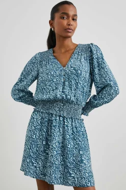 Vrouwen Rails Zana Jurk - Blauw Havana