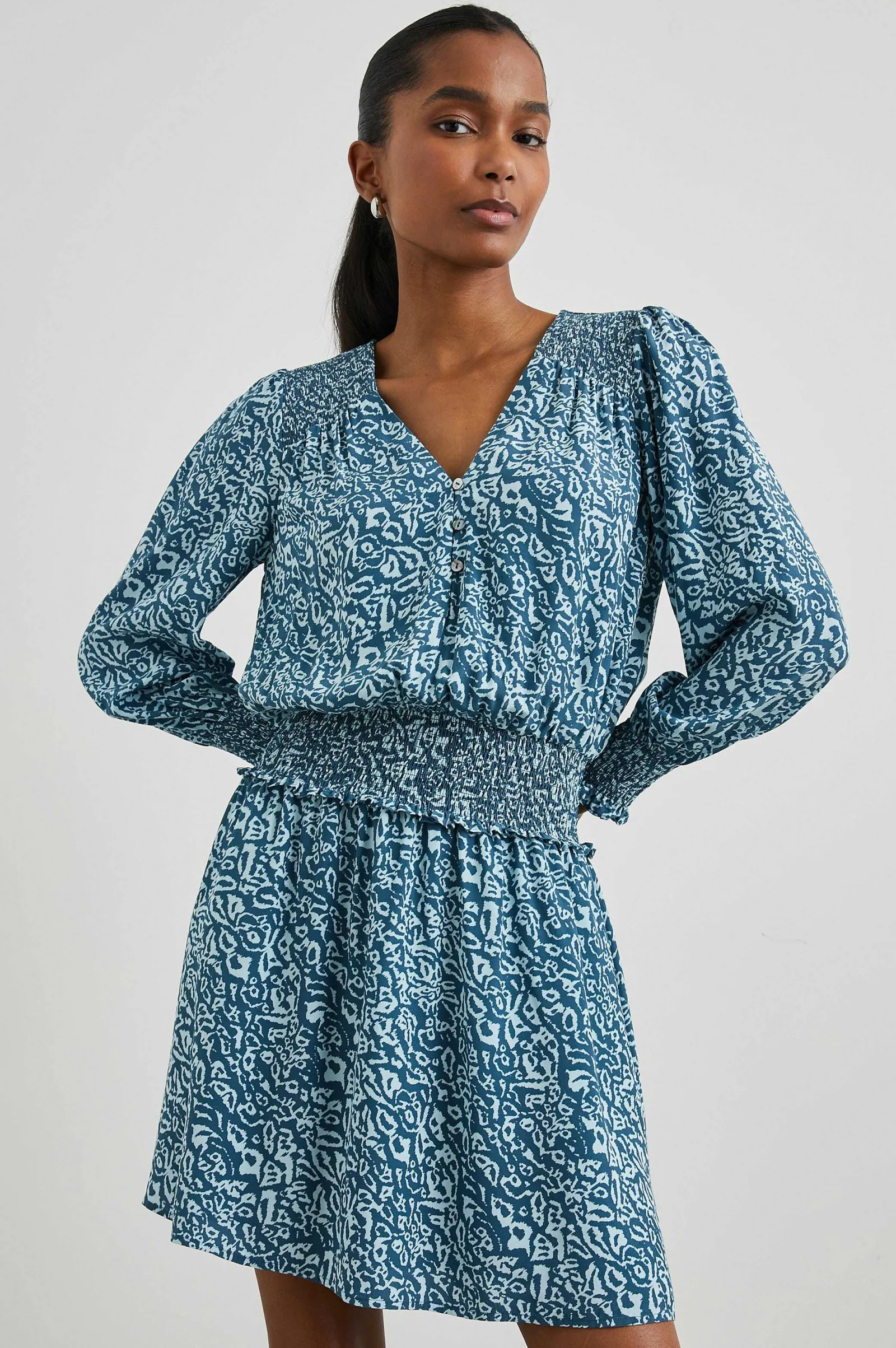 Vrouwen Rails Zana Jurk - Blauw Havana