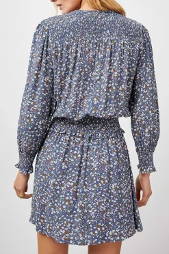 Vrouwen Rails Zana Jurk - Blauwe Ditsy Bloemen