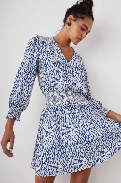 Vrouwen Rails Zana Jurk - Kobalt Statische Luipaard